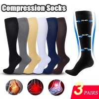 NOMIYEI 3 Pairs of Medical Compression Socks | Comfortable, Therapeutic Compression for Recovery and Circulation Support | Ideal for Varicose Veins